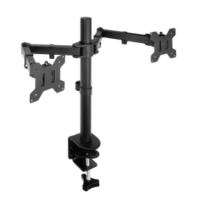 Full motion dual monitor arm, 13"-27″